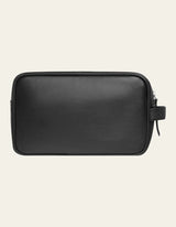 Leather Wash Bag - Black