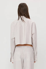 Ludo Top - Cream/Grey Stripe