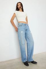 Saint Boyfriend Jean - Light Indigo - BLVD