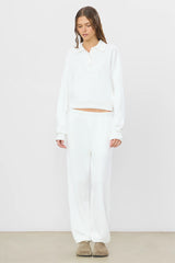 Boyfriend Pocket Sweatpant - White