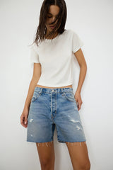 Emmett Boyfriend Short - Light Indigo