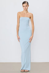 Tube Maxi Dress - Dusty Blue