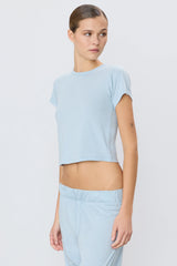 Short Sleeve Baby Tee - Dusty Blue