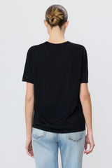 Short Sleeve Boyfriend T-Shirt - Black