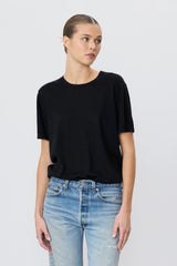 Short Sleeve Boyfriend T-Shirt - Black