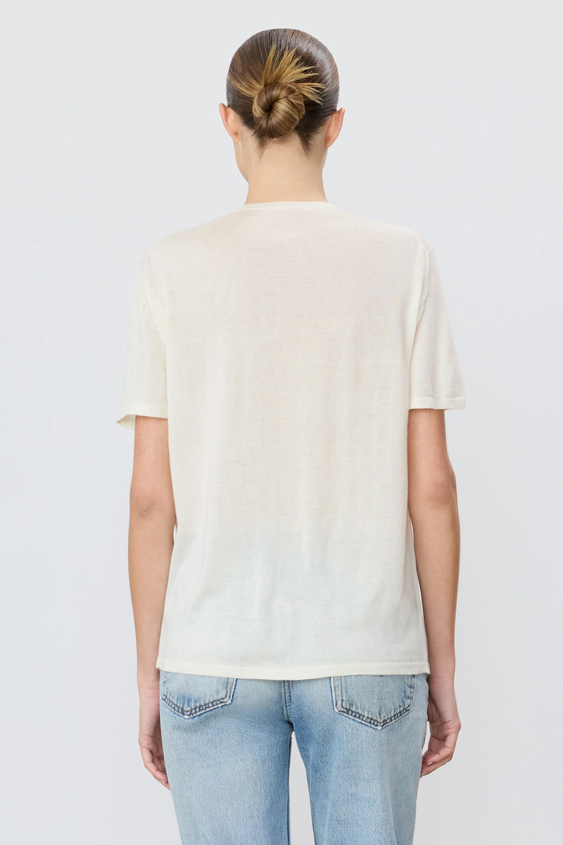 Short Sleeve Boyfriend T-Shirt - Bone