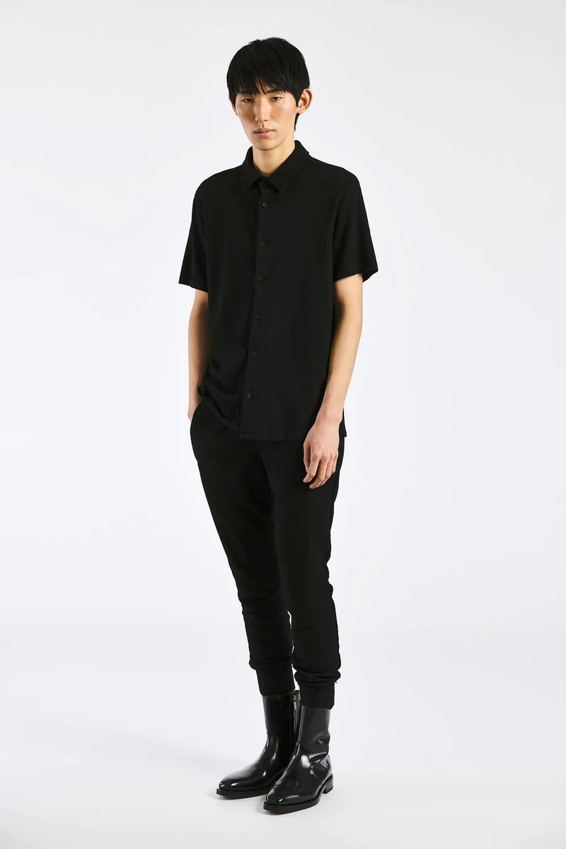 Presley S/S Buttondown - Black