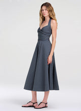 Magnolia Dress - Carbon Blue Multi