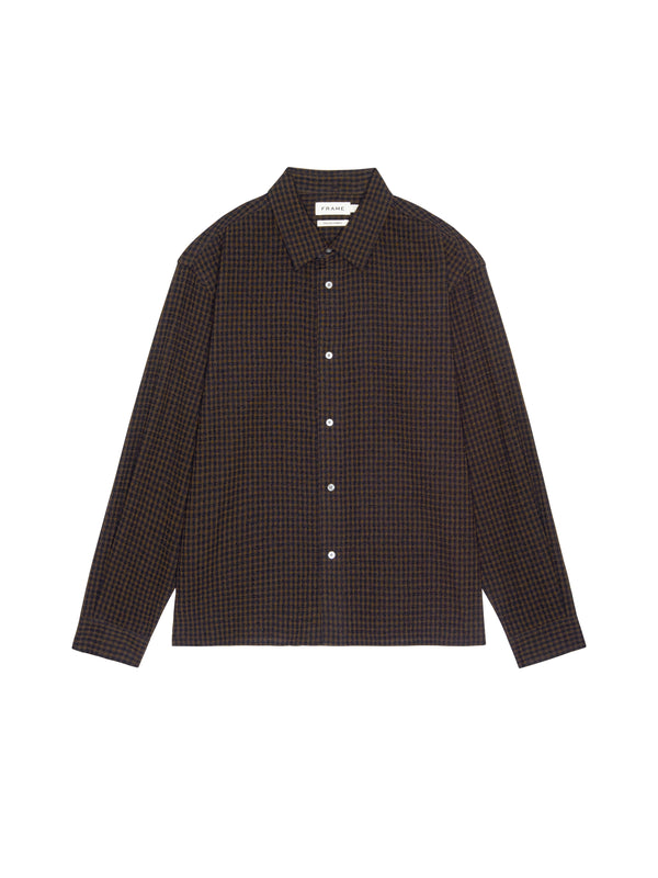 Checkered Shirt - Navy