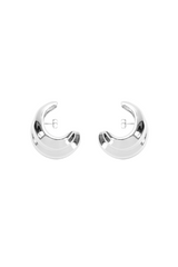 Mega Cuff Hoops - Silver