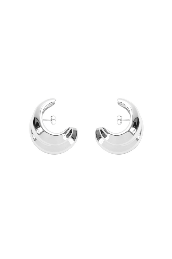 Mega Cuff Hoops - Silver