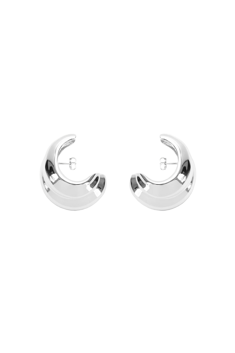 Mega Cuff Hoops - Silver