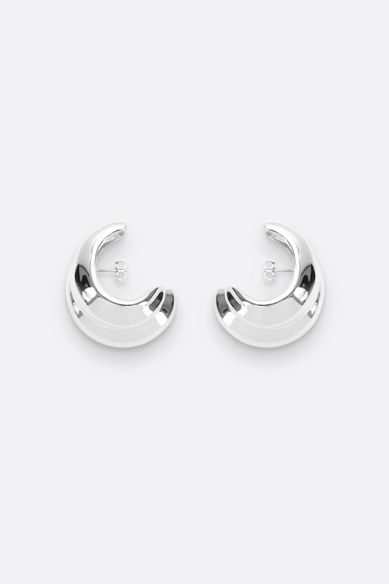 Mega Cuff Hoops - Silver