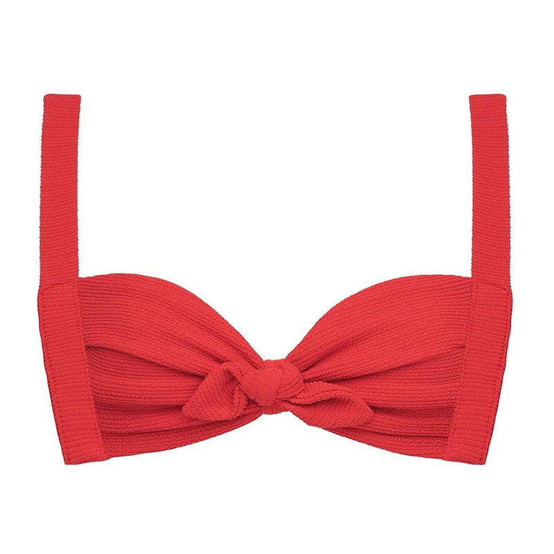 Micro Scunch Kayla Bikini Top - Crimson