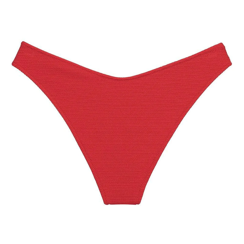 Micro Scrunch Lulu Bikini Bottom - Crimson