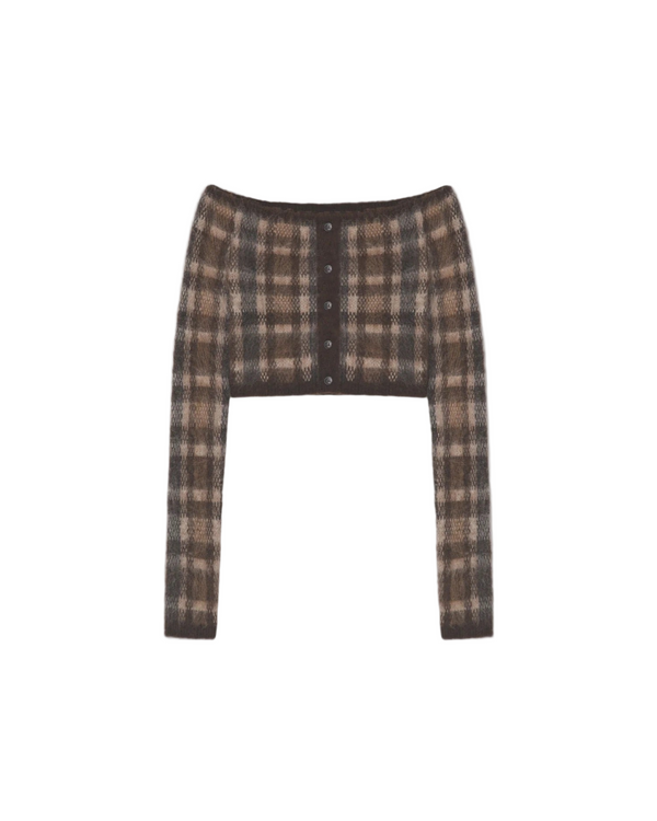 Liliah - Brown Cream Check