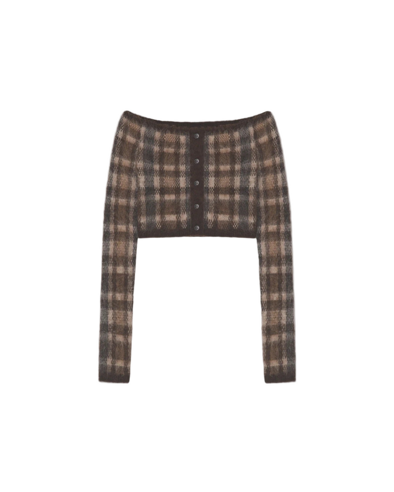 Liliah - Brown Cream Check