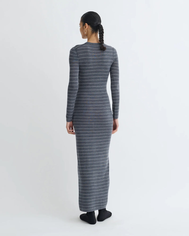 Dakoa Dress - Grey Stripe