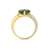 Sapphire Crescent Ring