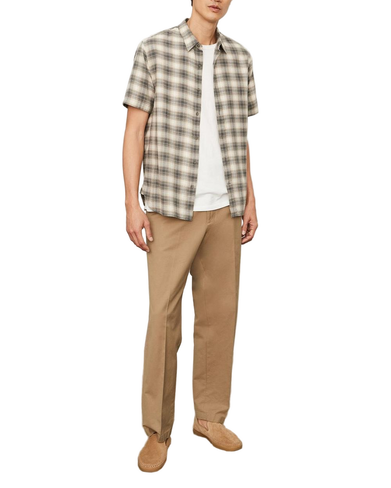 Ocean View Plaid Short Sleeve - Dark Grey