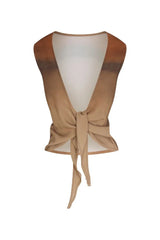 Open Back Reversible Tank Top - Red Rock