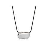Heaven Mayhem - Pebble Necklace - Silver/Black - BLVD