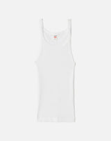 Ribbed Tank - Optic White - BLVD