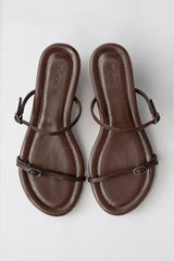 Petit Belt Detail Wedge 70 - Pecan - BLVD