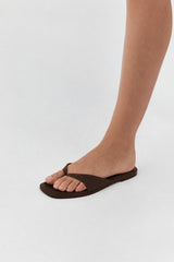 Everyday Thong - Coffee Suede - BLVD