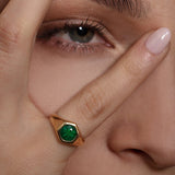 Emerald Signet Ring