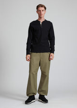 Classic Henley - Jet Black - BLVD