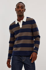 Luther - Navy Carob Stripe