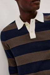 Luther - Navy Carob Stripe