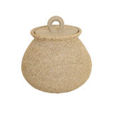 Emalla Hand Textured Vanity Pot - Raw Stoneware