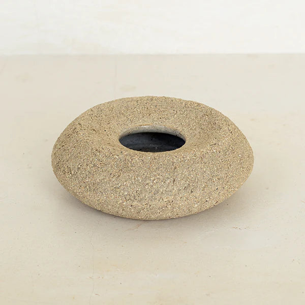 Emalla Hand Textured Soap Dish - Raw Stoneware