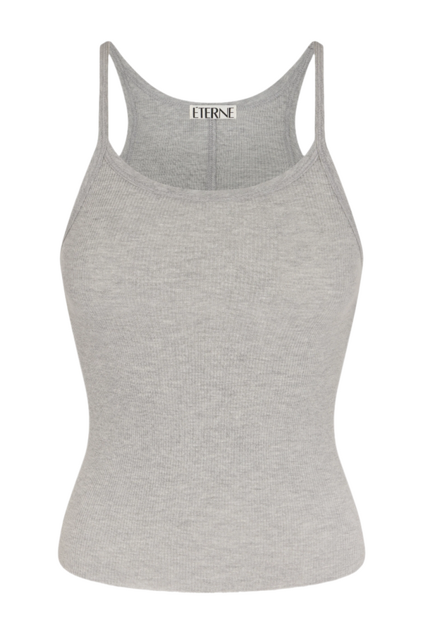 Rib Tank - Heather Grey
