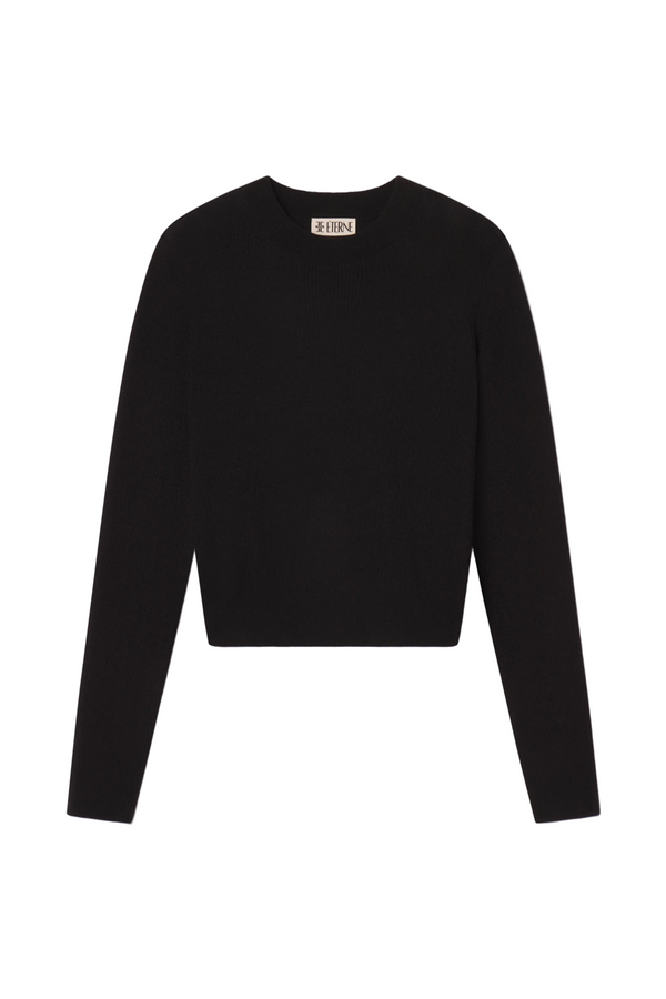 Rib Stitch Clark Sweater - Black