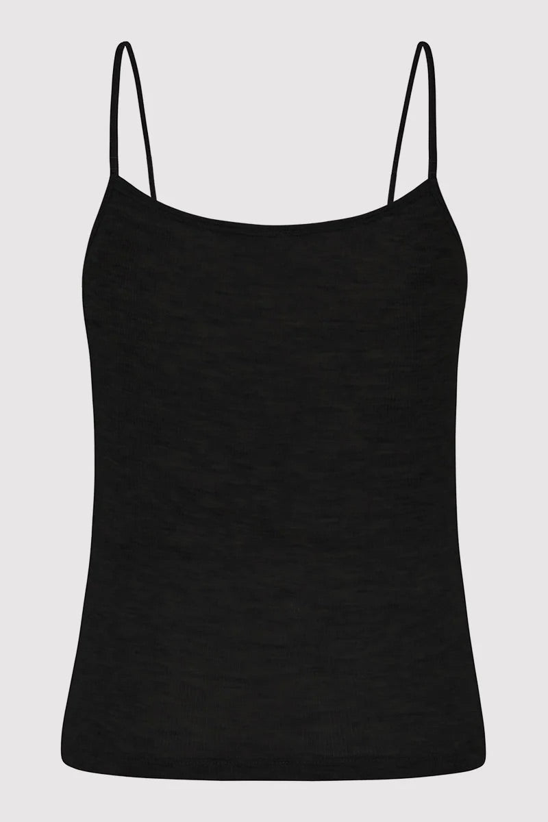 Baby Wool Cami - Black