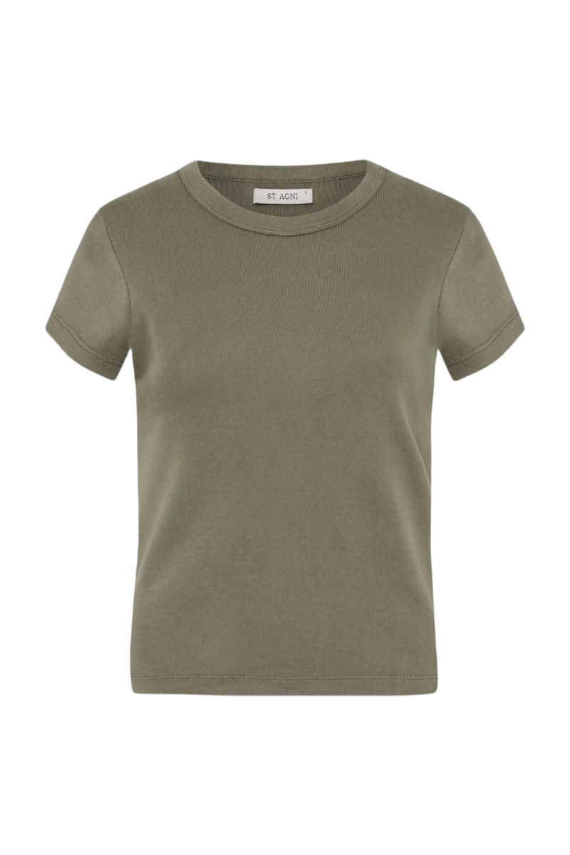 Organic Cotton Baby Tee - Smokey Olive