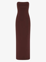Romee Strapless Maxi Dress - Raisin