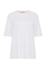 Sheer Oversize Tee - White