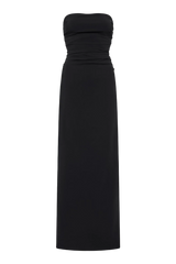 Strapless Tie Back Dress - Black