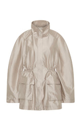 Paper Taffeta Parka - Fog