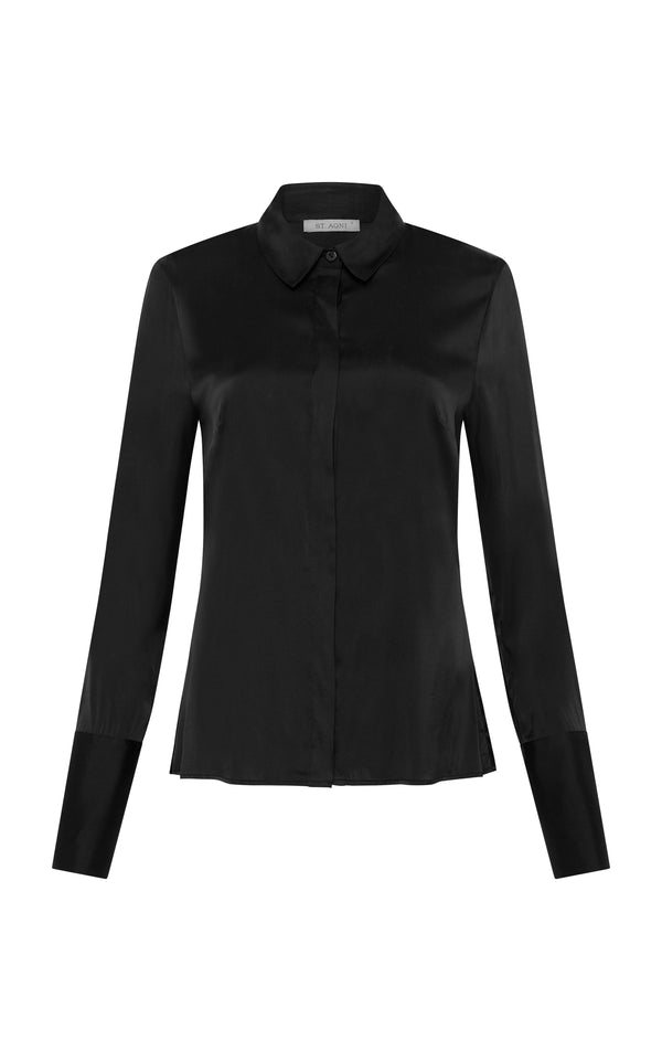 Soft Silk Shirt - Black