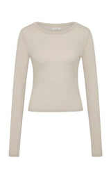 Baby Wool Long Sleeve Top - Soft Ash