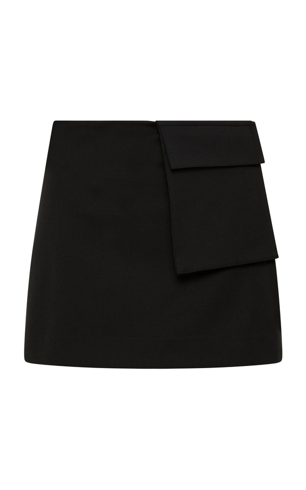 Utilitarian Pocket Mini Skirt - Black
