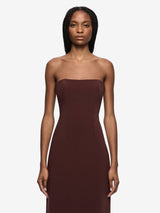 Romee Strapless Maxi Dress - Raisin