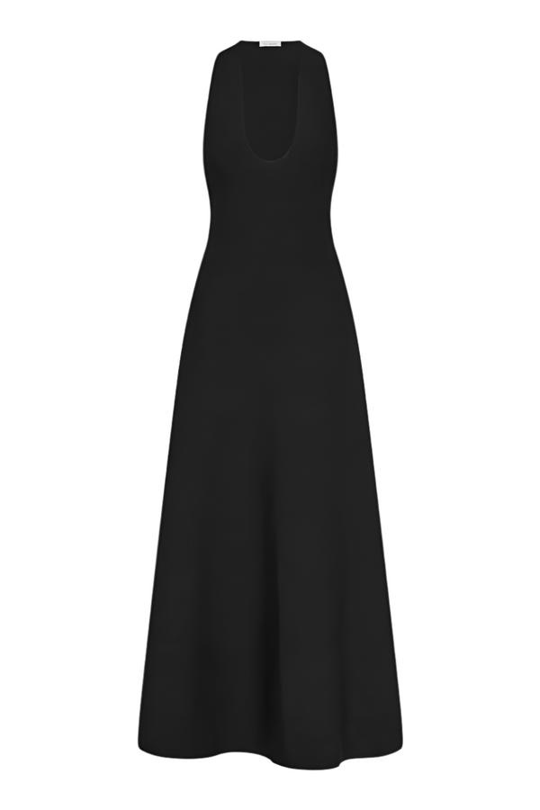 Sculpted Knit Dress - Black
