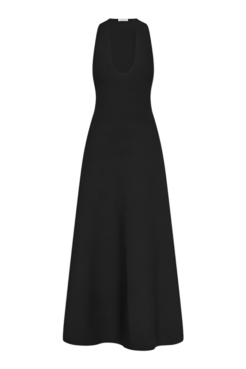 Sculpted Knit Dress - Black