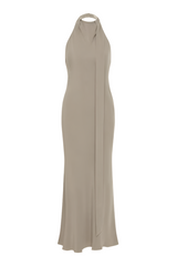 Bias Scarf Dress - Slate